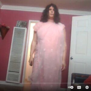 Trees Naturals Bouquet Bead Chiffon Lined Dress